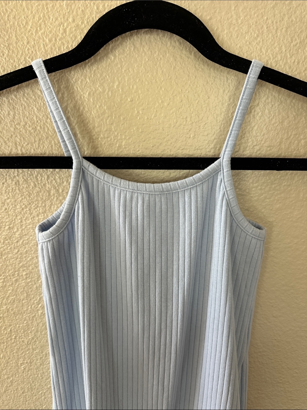 Btween Girls Light Blue Ribbed Tank Dress with Matching Floral Sweater Size 10 - Picture 9 of 12